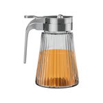 Porta_Mel_Com_Dosador_Vidro_Tampa_Inox_270ml_Ref.VDR11746_Euro_Home