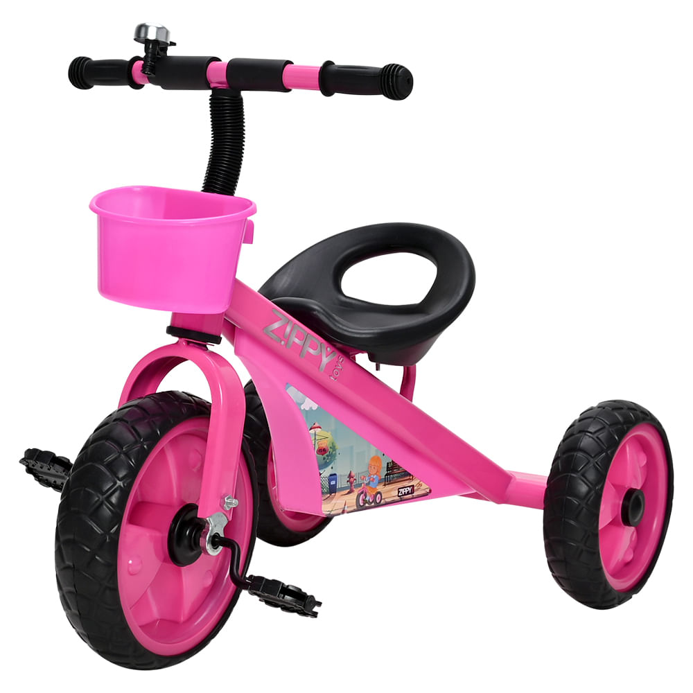 Triciclo Infantil Para Menina Com Cestinha Bandeirante