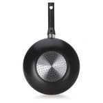 Frigideira_Wok_Inducão_28cm_Alumínio_Antiaderente_2,3mm_Preta_Com_Tampa_de_Vidro_Ref.44228_Multiflon