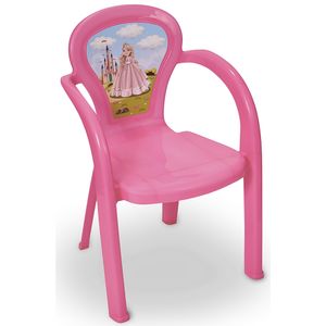 Cadeira Infantil Rosa Decorado Princesa 272 - Usual Brinquedos