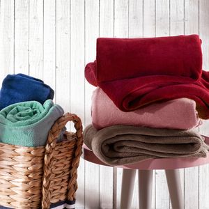 Manta Casal Rose Home Design 100% Poliéster - Corttex