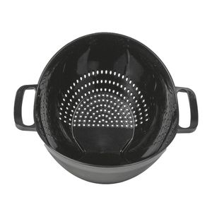 Escorredor Multiuso Escorre E Serve Plástico Preto 19,3x25,5x30,5cm - Nitron