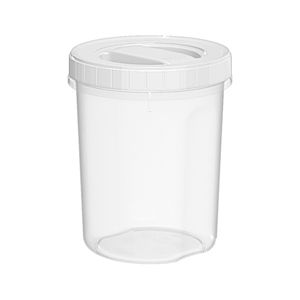 Pote Acoplado Tampa Rosca Branco 1l Plástico 15x11,8x11,8cm - Nitron
