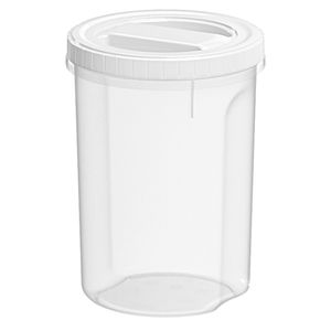 Pote Acoplado Tampa Rosca Branco 3l Plástico 21,7x15,5x15,5cm - Nitron
