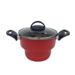 Cuscuzeiro_com_Tampa_de_Vidro_em_Alumínio_Anti_Aderente_Vermelho_Nº18_Marpal