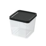 Pote_Quadrado_Modular_800ml_Tampa_Preta_Plástico_10x11x11cm_Ref.321012003_Nitron