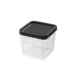 Pote_Quadrado_Modular_Tampa_Preta_250ml_Plástico_6,9x7,8x7,8cm_Ref.319012003_Nitron