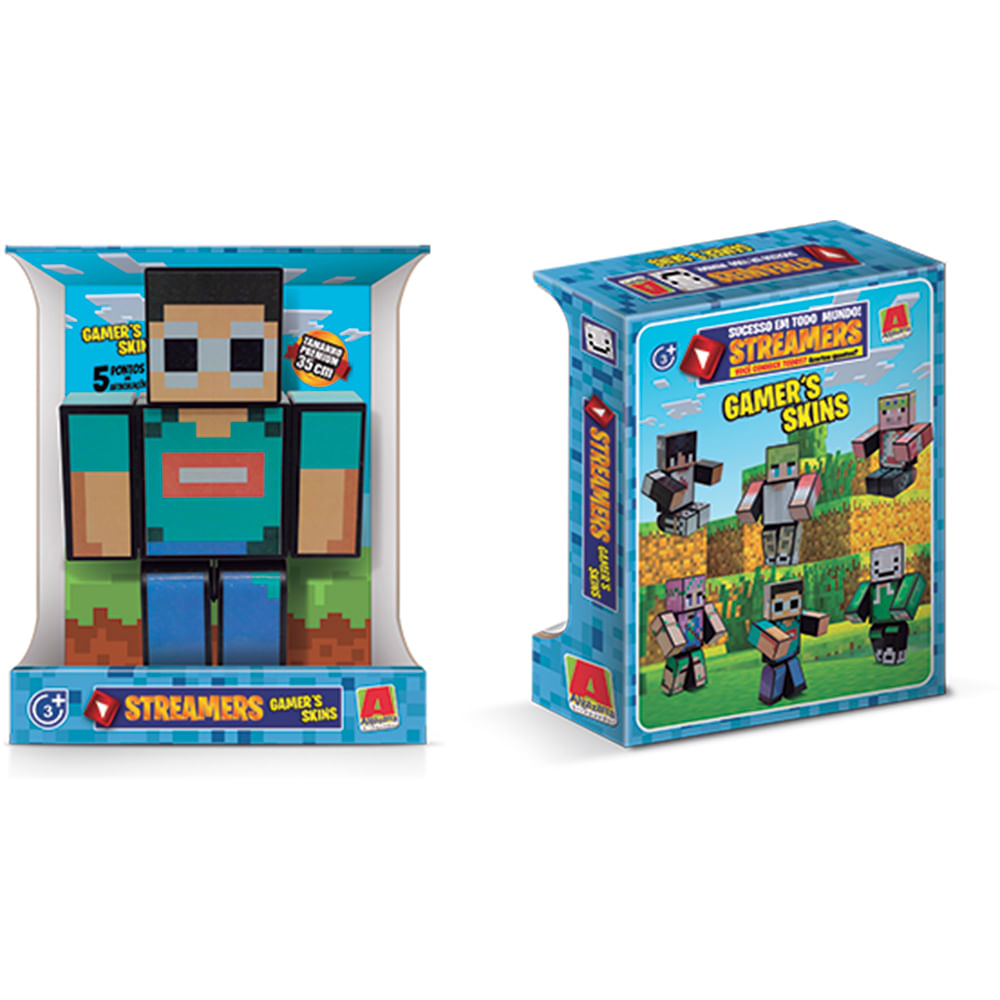 Boneco Athos 35cm - Minecraft