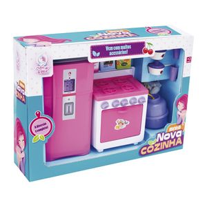 Minha Nova Cozinha Fogãozinho Plástico Rosa - Lua De Cristal