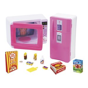 Minha Nova Cozinha Microondas Plástico Rosa - Lua De Cristal