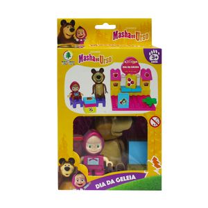 Blocos de Montar Dia da Geléia Masha & Urso Playset Plástico Colorido - Monte Libano