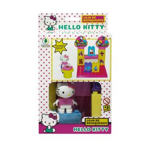Blocos de Montar Loja de Brinquedos Hello Kitty Playset Plástico Colorido - Monte Libano