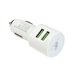 Carregador Veicular 4.0 36w Com 2 Portas Usb Branco - X-cell XCV11USB