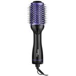 Escova_Secadora_Oval_Easy_Cabo_Giratório_Preto_Com_Detalhes_Em_Lilás_220v_Ref.560008_Taiff