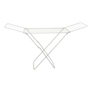 Varal de Chão Portátil Com Abas 20kg Ferro Branco 180x50x108cm - bee