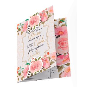 Cartão de Casamento Que O Amor de Vocês Seja A Base de Uma Vida CSMT002REC - Sude