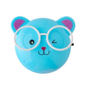Luz Noturna LED Urso Plástico e Liga de Zinco Sortido 8x7,3x8cm CB3160 - Moment