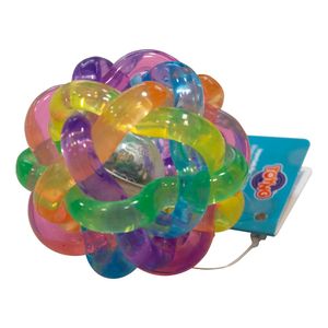Bola Cordas Mix Ball Arco Iris Com Luz Borracha Colorida - Toyng