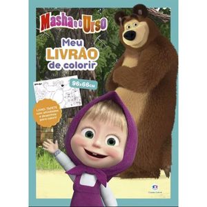 Livro Infantil Meu Livrão de Colorir Masha E O Urso - Ciranda Cultural