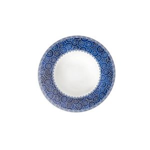 Prato Raso Umeko Porcelana Decorada Azul 28cm - Tramontina