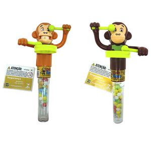 Macaco Bateria com Bala Sabores Mistos 1080 - Kids Zone