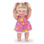 Bonecas_Meninas_Brasileiras_Loira_Em_Vinil_Vestido_Rosa_Ref.640_Milk