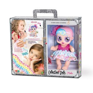 Boneca Collection Dolls By - Milk Make Em Vinil Vestido Rosa 684 - Milk