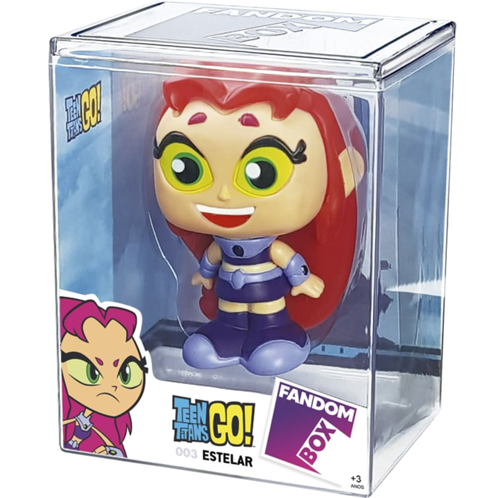 Boneco Fandombox Estelar Jovens Titans Vinil 3237 - Líder Brinquedos