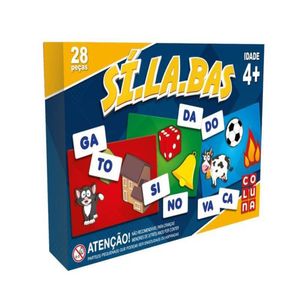 Jogo Educativo Sílabas Cartonado Colorido 0913 - Coluna