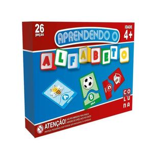 Jogo Educativo Aprendendo O Alfabeto Cartonado Colorido 0903 - Coluna