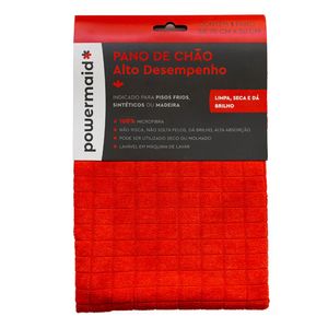 Pano de Chão Alto Desempenho 70x50cm vermelho - Camesa