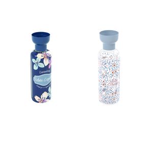 Porta Sabão Líquido Com Dosador Floral Mediterrâneo Plástico Sortido 970ml - Plasútil