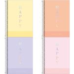 Caderno_Universitário_Capa_Dura_Happy_Sortido_16_Matérias_256_Folhas_Ref.305464_Tilibra
