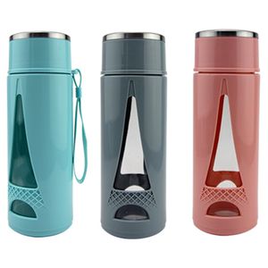 Garrafa Parede Dupla de Vidro E Plástico 450ml Sortida CB1652 - Moment
