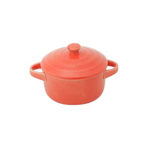 Mini Caçarola Farm Porcelana Vermelha 9x14,5x11,5cm 8312 - Lyor
