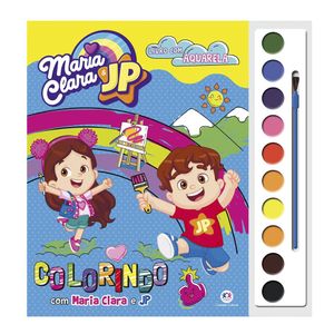 Livro Aquarela Colorindo com Maria Clara e JP - Ciranda Cultural