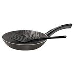 Frigideira_Paris_Alumínio_Antiaderente_Starflon_Max_Espátula_Nylon_Chumbo_20cm_Ref.28500620_Tramontina