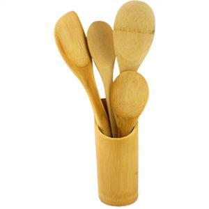 Kit Utensílios Futuro 4 Peças com Suporte Bambu LM0029/ LM0029FTO Honeyhome