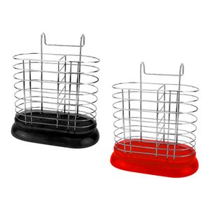 Porta Talheres em Inox e Base Plástica Sortido - honeyhome