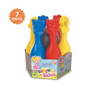 Boliche dos Bichinhos Plástico Colorido - Toyer Brinquedos