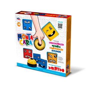 Jogo Educativo Monta Cara Plástico Sortido 1202 - Pakitoys