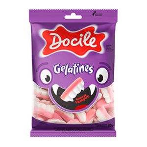 Bala Gelatines Dentes de Vampiro 80g - Docile