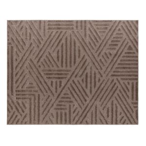 Tapete Sala Realce Trama 100% Polipropileno Taupe 100x150cm 74262635010 - Jc Serrano