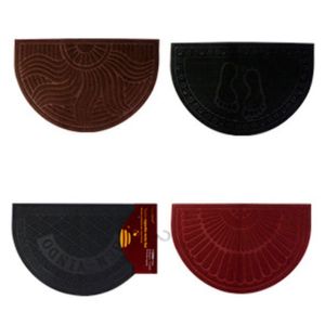 Tapete Capacho Fibra de Polipropileno Meia Lua Sortido 37x57cm LM1024 - honeyhome