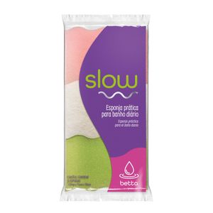 Esponja Para Banho Slow Betta 3 Unidades - Bettabanho