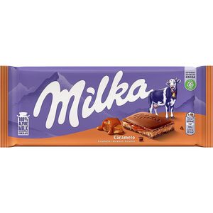 Barra de Chocolate Recheio Sabor Caramelo 100g 101012 - Milka