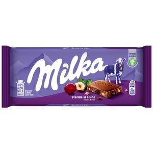 Barra de Chocolate Com Avelã E Uvas Passas 100g 101040 - Milka