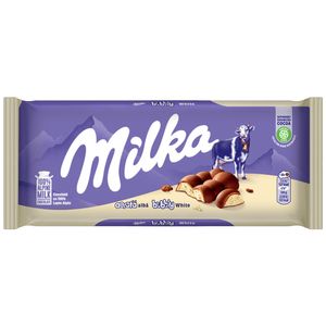 Barra de Chocolate Branco Ao Leite Aerado 95g 101010 - Milka