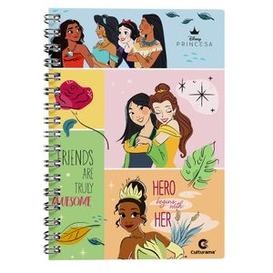 Caderno Universitário Princesas 1 Matéria Capa Dura 707000203 - Culturama