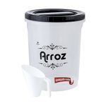 Pote_Tampa_Rosca_Com_Copo_Medidor_Plástico_Preto_5,8_Litros_Ref.237006003_Nitron